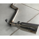 Escapamento Lateral Full Inox 304 Ford F1000 MWM X10 1996 a 1998 3" com Ponteira 5" Plug and Play