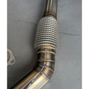 Downpipe Full Inox L200 Triton 2.4 2017 a 2022 com Flexível Integrado Plug and Play