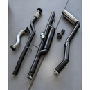Kit Escapamento Completo S10 2.8 2012 a 2016 com Difusor Gringo Aço Carbono e Ponteira Inox 5"