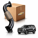 Downpipe Chevrolet Trailblazer 2.8 2012 a 2016 Aço Carbono 2,5" com Flexível Inox Plug and Play