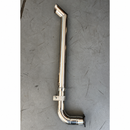 Escapamento Full Inox Trator YTO ME504 3" 1,20m com Redução 2,5", Curva, Flange e Abraçadeira Plug and Play