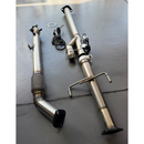 Kit Escapamento Full Inox L200 Triton 2.4 2017 a 2022 com Downpipe + Intermediário + Difusor Válvula Dupla