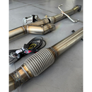 Kit Escapamento Full Inox L200 Triton 2.4 2017 a 2022 com Downpipe + Intermediário + Difusor Válvula Dupla