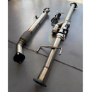 Kit Escapamento Full Inox L200 Triton 2.4 2017 a 2022 com Downpipe + Intermediário + Difusor Válvula Dupla