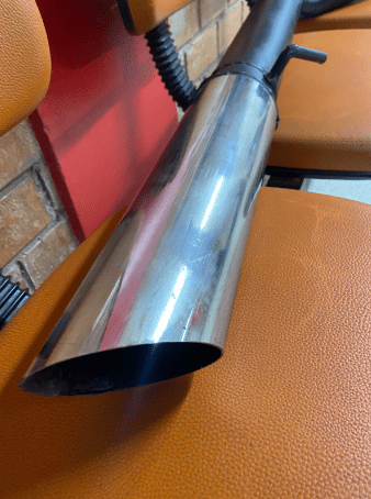 ESCAPAMENTO DIRETO AÇO CARBONO PONTEIRA INOX 4” S10 CD - DM Pentes