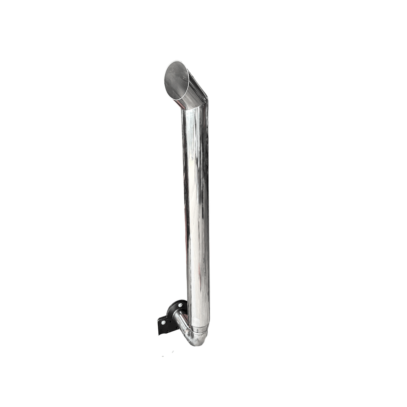 Escapamento Inox 304 Case Farmall 80 – 1,20 m com Flange 4" – Ronco Forte e Instalação Direta - DM Pentes