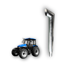 Escapamento Inox 4” 1 Metro New Holland TS100 / TS110 - Alta Performance e Durabilidade - DM Pentes
