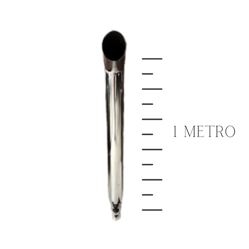 Escapamento Inox 4” 1 Metro Valtra A750 / A850 / A950 até 2014 - Pronto para Instalar - DM Pentes