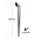 Escapamento Inox 4 1m C/ Braçadeira P/ Massey 4299 - DM Pentes