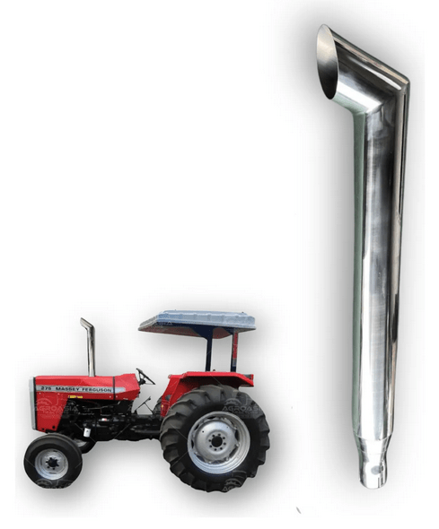 Escapamento Inox 4'' Massey Ferguson 275 / 283 / 290 / 292 / 299 – Motor Perkins - DM Pentes