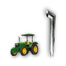 Escapamento Inox 4 Pol'' John Deere 5055 / 5065 / 5075 - DM Pentes