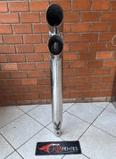 ESCAPAMENTO INOX 4” SAÍDA DUPLA - DM Pentes