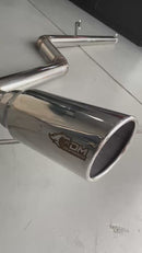 Escapamento Lateral Full Inox 304 Ford F1000 MWM X10 1996 a 1998 3" com Ponteira 5" Plug and Play